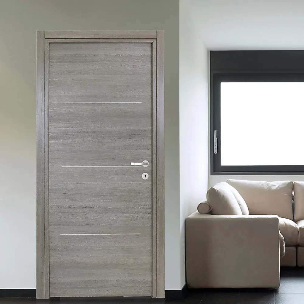 Bloc Porte<Bloc-porte Triaconta gris clair H.204 x l.73 cm, poussant gauche
