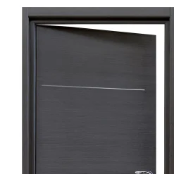 Bloc-porte Triaconta gris H.204 x l.73 cm, poussant gauche- Bloc Porte