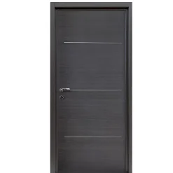 Bloc-porte Triaconta gris H.204 x l.73 cm, poussant droit- Bloc Porte