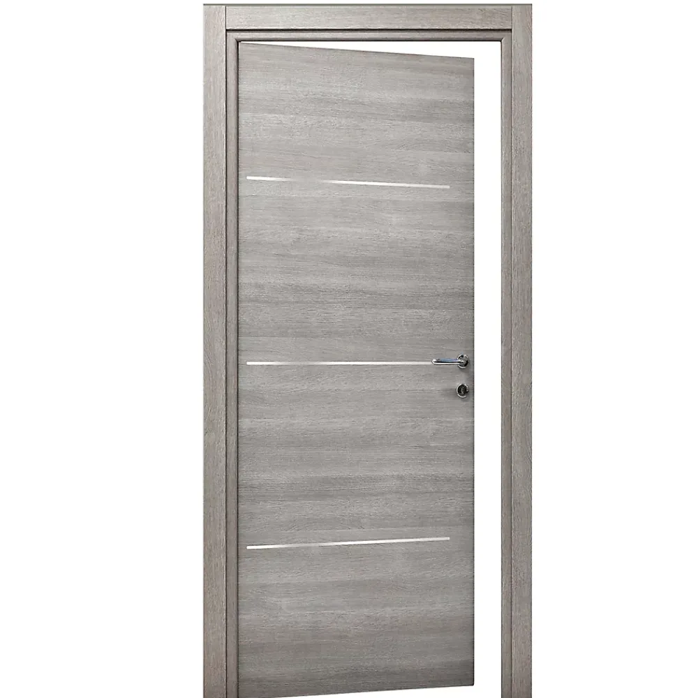 Bloc-porte Triaconta gris clair H.204 x l.83 cm, poussant gauche- Bloc Porte