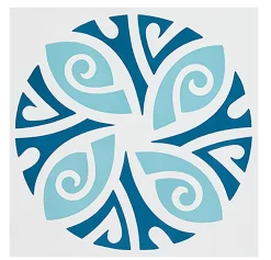 Pegane Boite de 24 Carreaux de ciment véritable 0,96m2/ Carreaux de ciment artisanaux coloris Bleu pour sol et mur - l.20 x L.20 cm- Mosaïque Pour Pièce À Vivre|Mosaïque Pour Salle De Bains