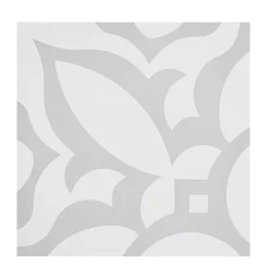 Pegane Mosaïque Pour Pièce À Vivre|Mosaïque Pour Wc<Boite de 24 Carreaux de ciment véritable 0,96m2 /Carreaux de ciment artisanaux pour sol et mur coloris gris - l.20 x L.20 cm