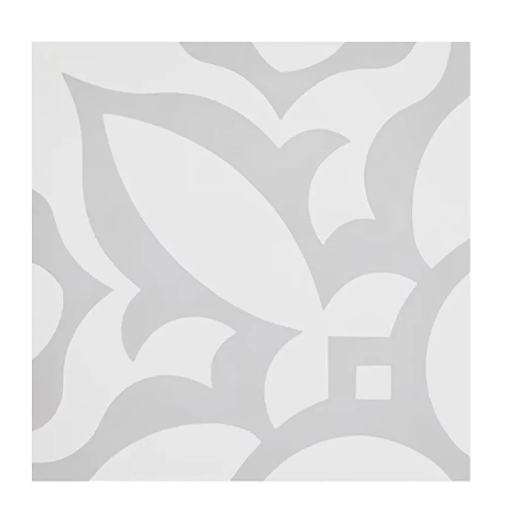 Pegane Mosaïque Pour Pièce À Vivre|Mosaïque Pour Wc<Boite de 24 Carreaux de ciment véritable 0,96m2 /Carreaux de ciment artisanaux pour sol et mur coloris gris - l.20 x L.20 cm