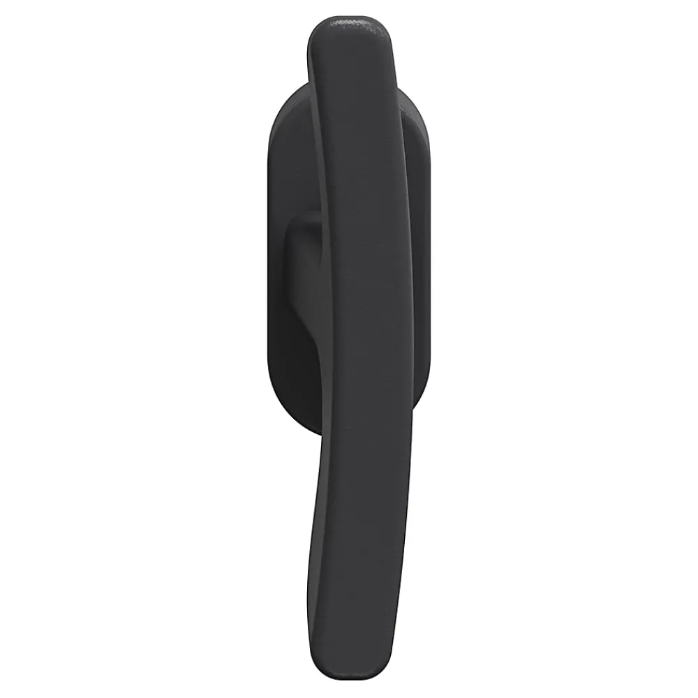 GoodHome Poignée De Fenêtre<Boitier crémone pour fenêtre Irvil aluminium noir RAL7021
