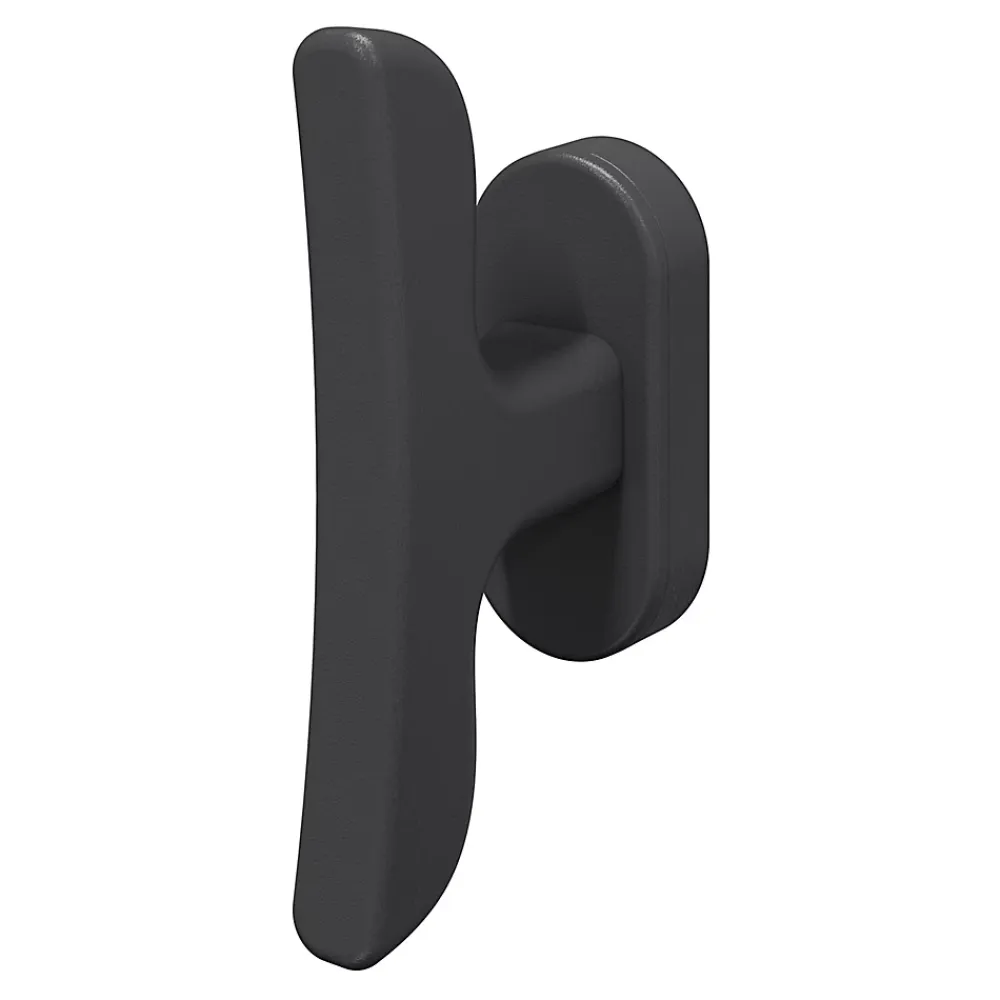 GoodHome Poignée De Fenêtre<Boitier crémone pour fenêtre Irvil aluminium noir RAL7021