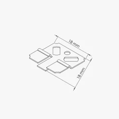 Tecnoprofils Lambris Mural<Boîte de 250 clips de fixation - Lambris PVC