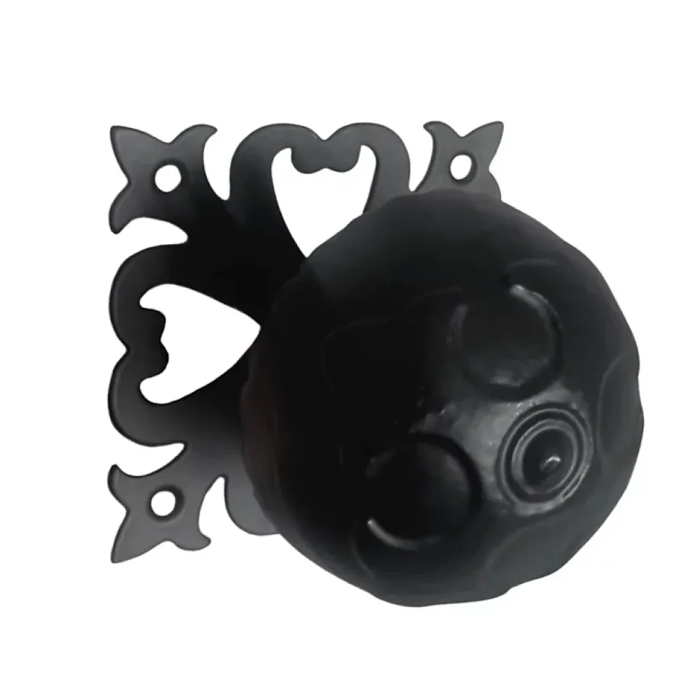 Secury-T Boule rustique, diamètre 700mm, noire- Poignée De Porte Extérieure