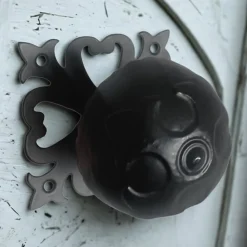 Secury-T Boule rustique, diamètre 700mm, noire- Poignée De Porte Extérieure