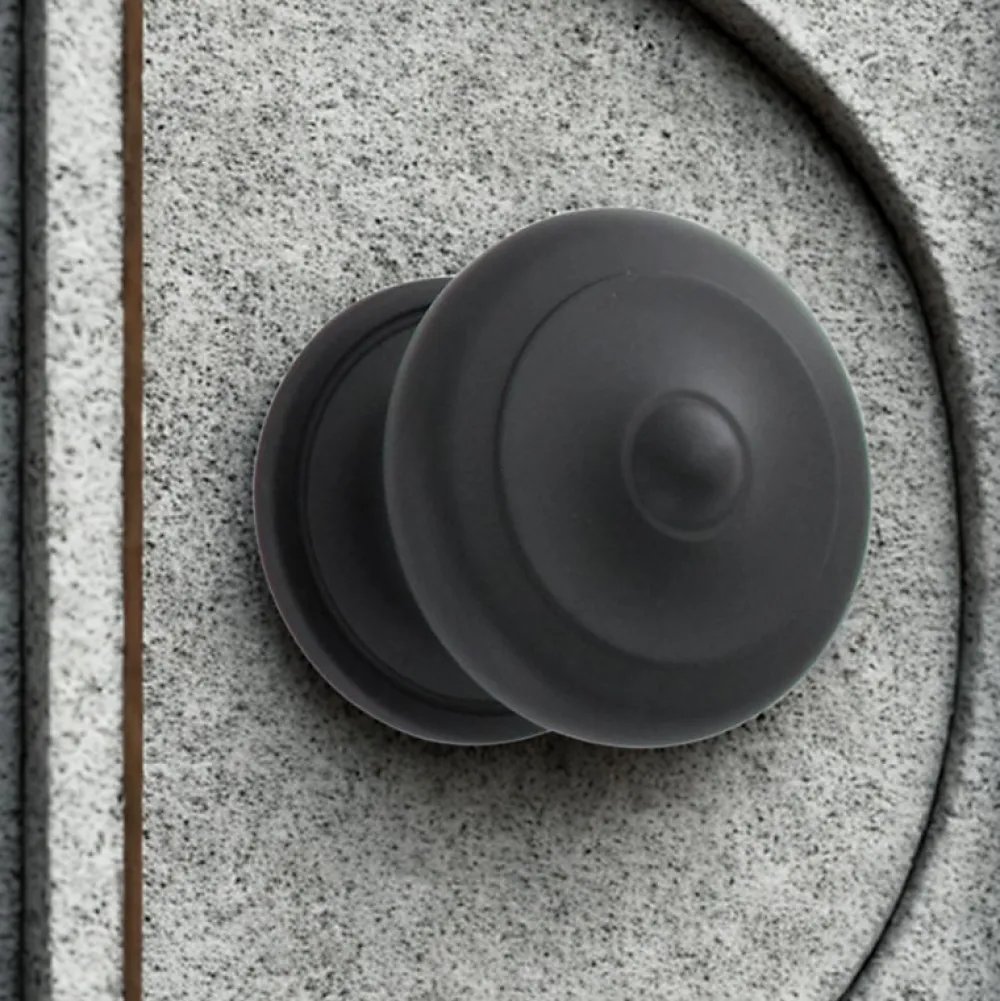 Secury-T Poignée De Porte Extérieure<Bouton Boule de porte d'entrée rustique noir mat