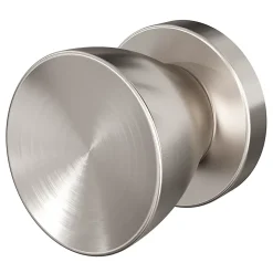 GoodHome Poignée De Porte<Bouton de porte double champignon gris Ø. 48mm x l.48 x H. 44mm