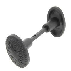 Poignée De Porte<Bouton de porte double ovale noir l.35 x H. 58mm
