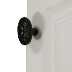 Poignée De Porte<Bouton de porte double ovale noir l.35 x H. 58mm