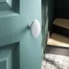 GoodHome Bouton de porte double ovale gris l.42 x H. 65mm- Poignée De Porte