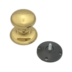 Hardwarexchange Bouton fixe de tirage de porte en Laiton D70 mm Laiton PVD Haute resistance- Poignée De Porte