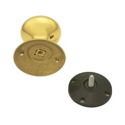Hardwarexchange Bouton fixe de tirage de porte en Laiton D70 mm Laiton PVD Haute resistance- Poignée De Porte
