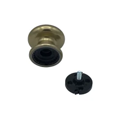 Hardwarexchange Poignée De Porte<Bouton tirant de porte fixe D70 mm en aluminium Bronze poli - breveté - lot de 6 boutons