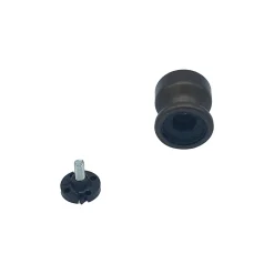 Hardwarexchange Poignée De Porte<Bouton tirant de porte fixe D50 mm en aluminium Marron foncé - breveté - lot de 6 boutons
