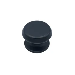 Hardwarexchange Bouton tirant de porte fixe D80 mm en aluminium Noir - breveté- Poignée De Porte