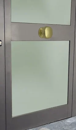 Hardwarexchange Bouton tirant de porte fixe D70 mm en aluminium Or poli - breveté- Poignée De Porte