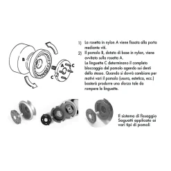 Hardwarexchange Bouton tirant de porte fixe D70 mm en aluminium Or poli - breveté- Poignée De Porte