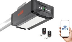 Boxer Ouvre-porte de garage WiFi 1000N modèle 5000, app smartphone, 2 télécommandes, rail 3,5 m- Motorisation De Porte De Garage