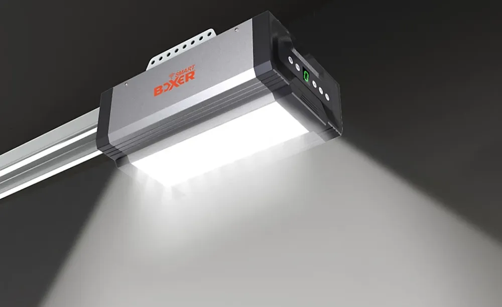 Boxer Ouvre-porte de garage WiFi 1000N modèle 5000, app smartphone, 2 télécommandes, rail 3,5 m- Motorisation De Porte De Garage