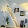 BPS Access Solutions Escalier Gain De Place<BPS Deluxe Escalier compact gain de place Robuste Marches à palettes 250 kg Load Rambarde Hauteur sous plafond jusqu'à 2,98 m