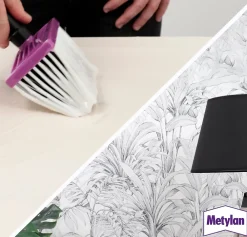 Metylan Brosse à encoller pour papier peint L.17 x l.230 x H.8 cm- Outils Du Tapissier