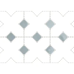 Aelle Carrelage Carrelage Sol Uni<Cabochon sol / mur brillant 3,4x3,4 cm Taco KASBAH BLUE GRASS