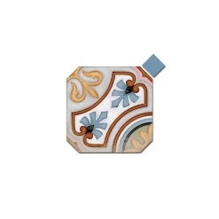 Eiffel art construction Carrelage Sol Uni<Cabochon sol / mur uni bleu 4x4 cm VODEVIL TACO DOME NUBE (vendu par boite de 100 pièces)