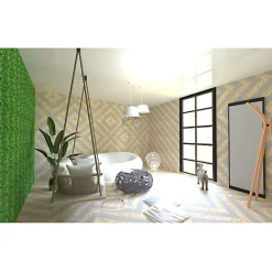 Aelle Carrelage Cabochon sol / mur uni noir 6,7x6,7 cm TACO NEGRO- Carrelage Sol Uni