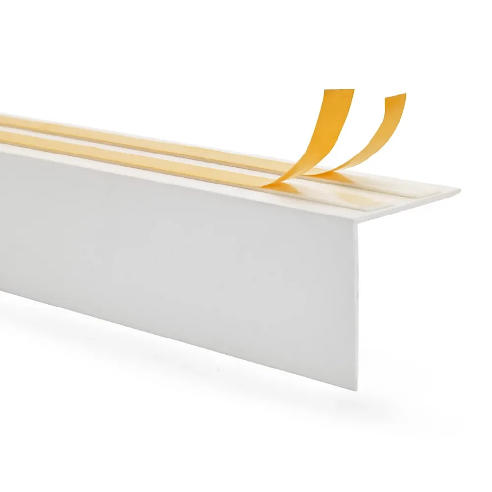 Quest Plinthe Pour Sol En Vinyle Et Pvc<Cache de tringle à rideau PVC 35x35mm, 2m, installation de la bande lumineuse LED, blanc
