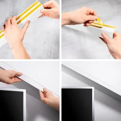 Quest Plinthe Pour Sol En Vinyle Et Pvc<Cache de tringle à rideau PVC 35x35mm, 2m, installation de la bande lumineuse LED, blanc