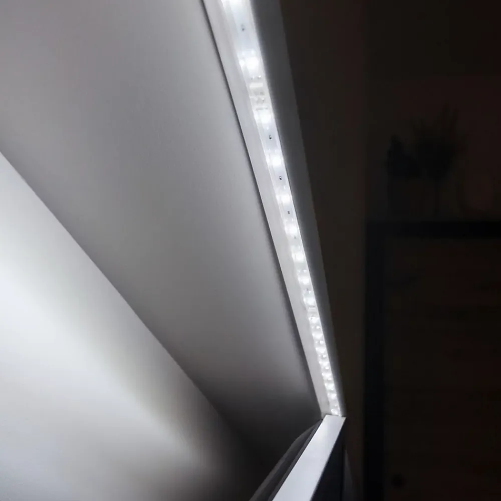 Quest Plinthe Pour Sol En Vinyle Et Pvc<Cache de tringle à rideau PVC 35x35mm, 2m, installation de la bande lumineuse LED, blanc