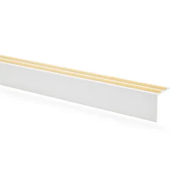 Quest Cache de tringle à rideau  PVC 30x30mm, 2m, installation de la bande lumineuse LED, blanc- Plinthe Pour Sol En Vinyle Et Pvc