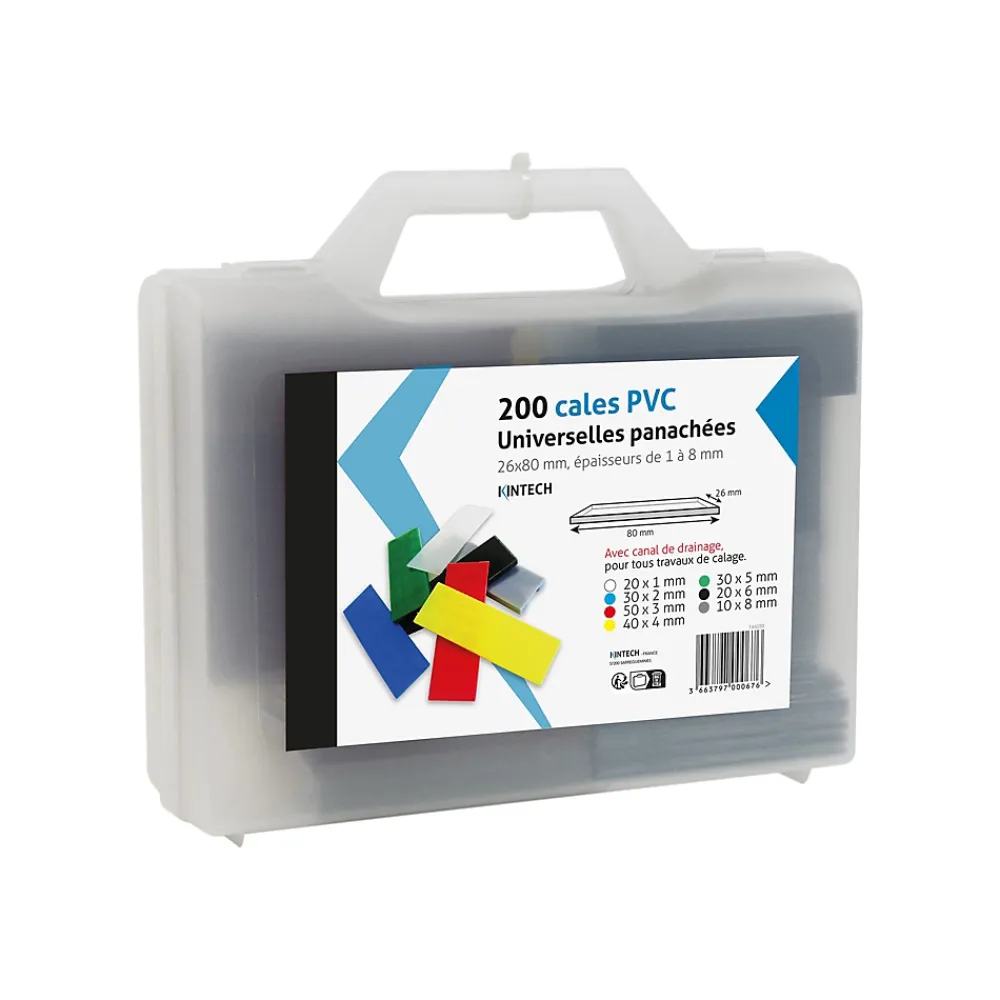 Acbat Bois De Charpente<Cale PVC universelle panachée 26 x 80 mm vendue par 200 pièces