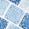 Casa Linéa CARREAU BAROQUE BLEU 1 PIÈCE 10 x 10 CM CASA LINEA- Travertin