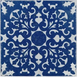 Casa Linéa CARREAU BAROQUE BLEU 1 PIÈCE 10 x 10 CM CASA LINEA- Travertin
