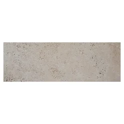 GoodHome Travertin<Carreau en travertin sol et mur L.60 x l.20 cm x ép.10 mm, Travertino
