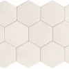 Lux Mosaic Carreau Hexagonal Effet Ciment. Grès Cérame Sol et Mur. Custom Ivoire 14x16cm- Carrelage Sol Pour Cuisine