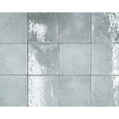 Lux Mosaic Carreau Mural Intérieur/Extérieur Brillant. Nissel Gris 12x12 cm- Faïence Pour Cuisine|Faïence Pour Salle De Bains