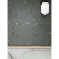 Lux Mosaic Carreau Premium pour mur effet Terrazzo. Terrazzo Grafito Mat. 7,5x30 cm.- Carrelage Mural Effet Terrazzo|Carrelage Mural Pour Cuisine