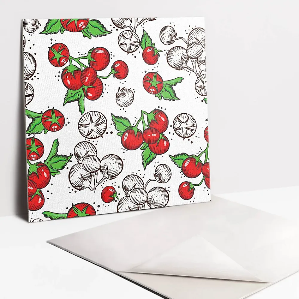 Tulup Carreaux vinyle 30x30 cm Tomates 9 pcs- Dalle Et Lame Pvc
