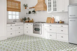Tulup Carreaux vinyle 30x30 cm Citrique 9 pcs- Dalle Et Lame Pvc