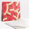 Tulup Carreaux vinyle 30x30 cm Tranches de pastèque rouge 9 pcs- Dalle Et Lame Pvc