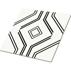 Tulup Dalle Et Lame Pvc<Carreaux vinyle 30x30 cm Traits géométriques 9 pcs