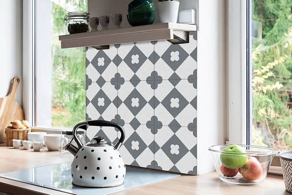 Tulup Dalle Et Lame Pvc<Carreaux vinyle 30x30 cm Motif en diamant 9 pcs