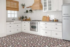 Tulup Dalle Et Lame Pvc<Carreaux vinyle 30x30 cm Fleurs arabes 9 pcs