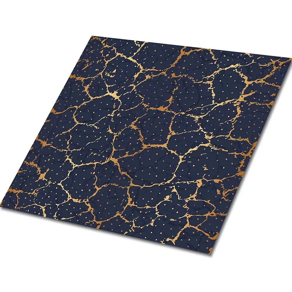 Tulup Dalle Et Lame Pvc<Carreaux vinyle 30x30 cm Fissures dans le marbre 9 pcs
