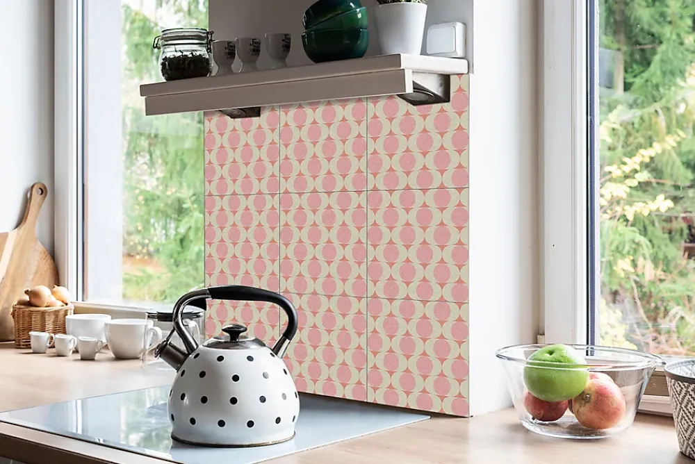 Tulup Dalle Et Lame Pvc<Carreaux vinyle 30x30 cm Motif rétro 9 pcs